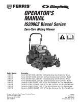 Ferris IS2000Z Export Series Operator Manual