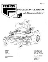 Ferris ISZ Series Operator Manual