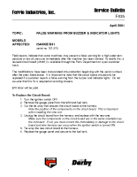 Ferris Service Bulletin F035 False warning from buzzer and indicator lights on the IS4000Z_D31 model (Serial No. 101 ? 275)
