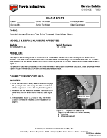 Ferris Service Bulletin F080 Potential contact between the rear drive tires and the wheel motor mounts on the IS1500ZKAV2148 model Serial No. 101 ? 2348