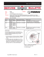 Ferris Service Bulletin F101 UPDATED Wheel Motor Axle Shaft Inspection and Nut Replacement of Hydro-Gear HGM- E Series Motors