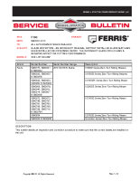 Ferris Service Bulletin F103 Blade Inspection ? An Incorrect Original Factory Installed Blade may have been installed on iCD Mower Decks