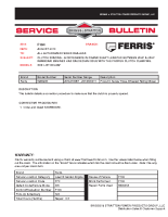 Ferris Service Bulletin F104 Clutch Spacing ? A Difference in crank shaft lengths between 25HP & 26HP Kawasaki engines