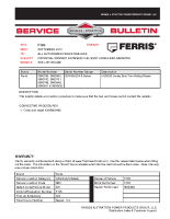 Ferris Service Bulletin F105 ? Potential Contact Between Fuel Vent Hoses and Radiator