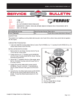 Ferris Service Bulletin F109 Mandatory Update Cooling Intake Debris Screen for Hydro-Drive Units