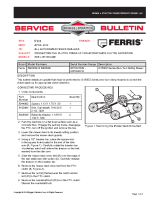 Ferris Service Bulletin F111 Service Bulletin F111 ? Correcting the Clutch Stack-Up for Appropriate Clutch Retention