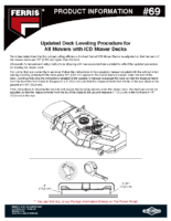 Ferris PI-69 Deck leveling procedure update